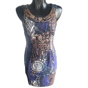 Dressbarn Sleeveless Sheath Style Dress With Beaded Neckline 6